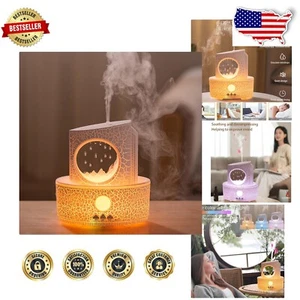300ML Ultrasonic Raindrop Humidifier and Aromatherapy Diffuser with Night Light - Picture 1 of 8