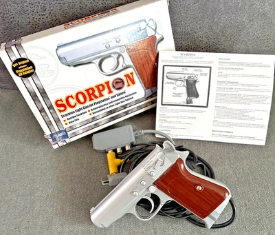 SCORPION Lightgun * PAL * PLAYSTATION 1 + SEGA SATURN * NEW & UNPLAYED *👍* - Image 1 of 4