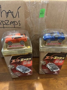 ZipZaps Micro RC Special Edition Ford Mustang Mach 1 (Blue and Orange) Rare - Picture 1 of 5