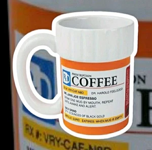 BigMouth Inc. Prescription Coffee Mug Ceramic 12oz New - Picture 1 of 7