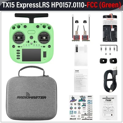 RadioMaster TX15 RC Transmitter 2.4G 16CH 3.5in IPS ELRS V5.0 Hall Controller - Image 1 of 4