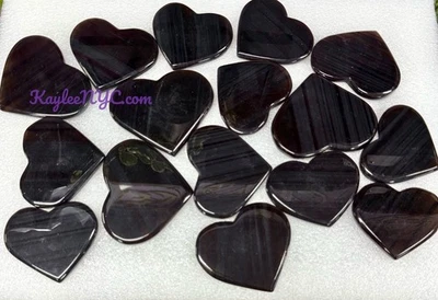 Wholesale Lot 2 Lbs Natural Ice Obsidian Crystal Heart Healing - Image 1 of 4