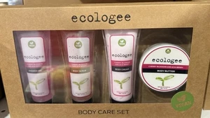ECOLOGEE BODY CARE SET VEGAN SHOWER GEL BODY SCRUB CREAM & BUTTER BRAND NEW - Picture 1 of 4