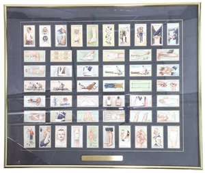 Tarjetas de primeros auxilios médicos Wills's First Aid Series 1913, juego completo de 50 enmarcadas - Imagen 1 de 7