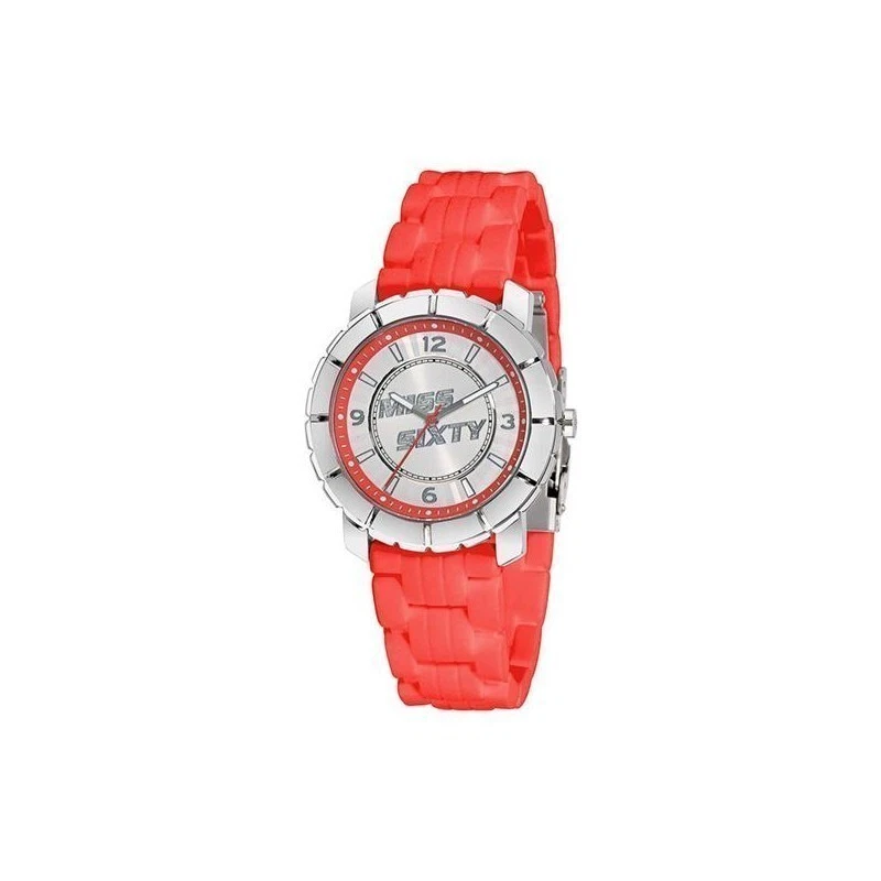 Orologio Donna MISS SIXTY STAR SIJ003 Silicone Rosso Swarovski Colorato M60 DD - Immagine 1 di 2