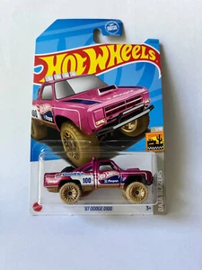2023 Hot Wheels '87 Dodge D100 Pink 181/250 Baja Blazers 1/10  - Picture 1 of 3