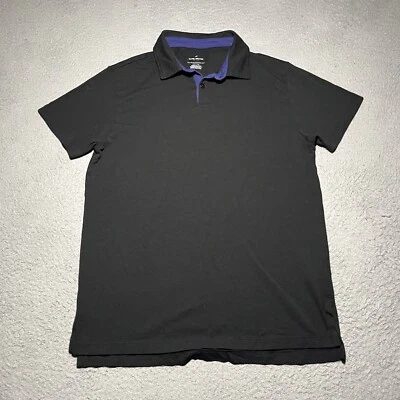 Daniel Hechter Polo Shirt Men Medium Black Short Sleeve Pima Cotton Lightweight - Image 1 of 4