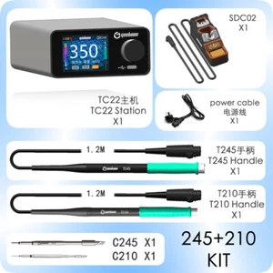 Kit Estación de Soldadura GEEBOON TC22 240W con Soporte para Soldador + Mango + Punta - Imagen 1 de 6