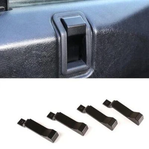 Elevador de puerta manija interior aleación aluminio negro para Land Rover Defender 110 04-18 4P - Imagen 1 de 1