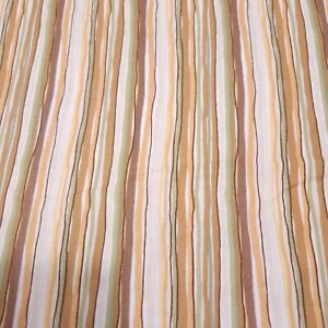 17" Snuggle Time Bunnies by the Bay Quilting Treasure Brown Green Beige Stripe
