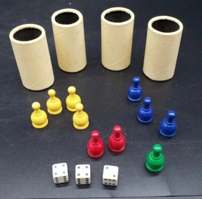 Parcheesi Gold Seal Edition 1967 Vintage GAME PIECES ONLY                        - Image 1 of 2