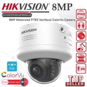 Hikvision DS-2CD2787G2H-LIPTRZS2U/SL 8MP ColorVu 4X Motorized PTRZ Dome Camera - Picture 1 of 17
