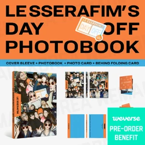 LIBRO DE FOTOS DAY OFF IN JEJU DE LE SSERAFIM + Productos Oficiales K-POP de Weverse POB - Imagen 1 de 5