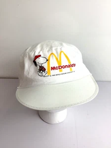 Very Rare Vintage McDonald’s Peanuts Snoopy Painters Hat Promo Employees 80's - Picture 1 of 5