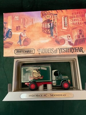Matchbox Models of Yesteryear Great Beers 1920 Mack AC Moosehead Truck YGB09 NEW - Image 1 of 2