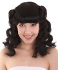 HPO Adult Womens Drag Pin Up Wig, Flame-retardant Synthetic Fiber.HW-3717
