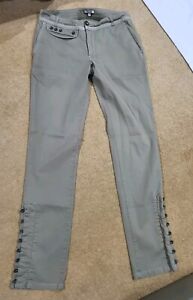 NOA NOA KHAKI cotton button Finish  Trousers size XS 26W 30L