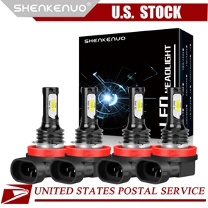 Combo de bombillas de haz alto y bajo de faros LED de 4 piezas para Cadillac CTS 2008-2014 - 6000K - Imagen 1 de 10