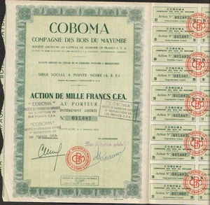 COBOMA, Bois du MAYUMBE (CONGO) (R) - Picture 1 of 1