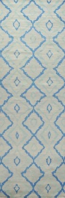 Hellgrau Gabbeh Geometrisch Orientalisch Teppich Läufer Handgeknüpft Woll 76.2cm - Bild 1 von 4
