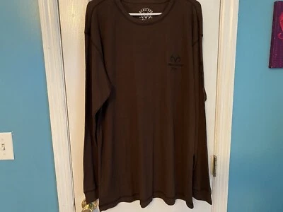 Camisa térmica manga larga marrón Real tree by Antler Creek para hombre talla XL nueva Foto 1 de 4