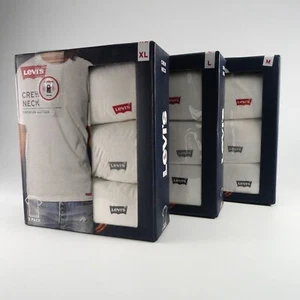Levi's 3-Pack Men's Crew Neck Premium Cotton T-Shirts M,L,XL New in Box - Picture 1 of 7
