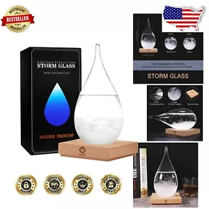 Industrial-Style Storm Glass Weather Bottle for Home & Office Decoration, XL - Picture 1 of 8