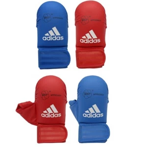 Adidas WKF Karate Mitts Adult Sparring Gloves Competition No Thumb With Thumb - Picture 1 of 12