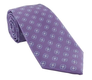 Michelsons of London Outline Neat Polyester Tie - Picture 1 of 18