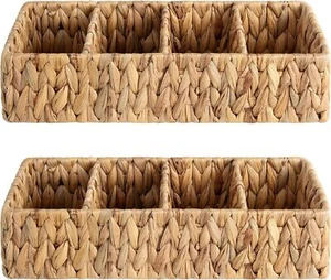Small Baskets For Organizing Wicker Baskets For Organizing With 4 Sections G087 - Picture 1 of 8