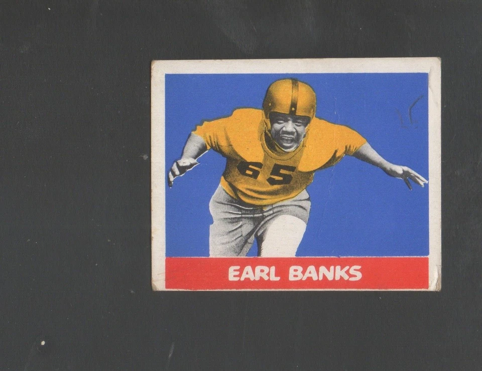 1948 Leaf Football Card #92 Earl Banks-Iowa Vg Card - Image 1 of 1