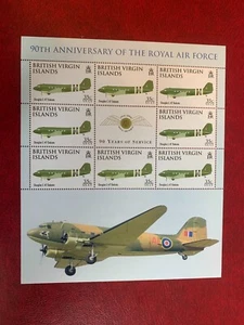 BRITISH VIRGIN ISLANDS BVI 2008 MNH SOUVENIR SHEET RAF 90 DOUGLAS C-47 DAKOTA - Picture 1 of 1