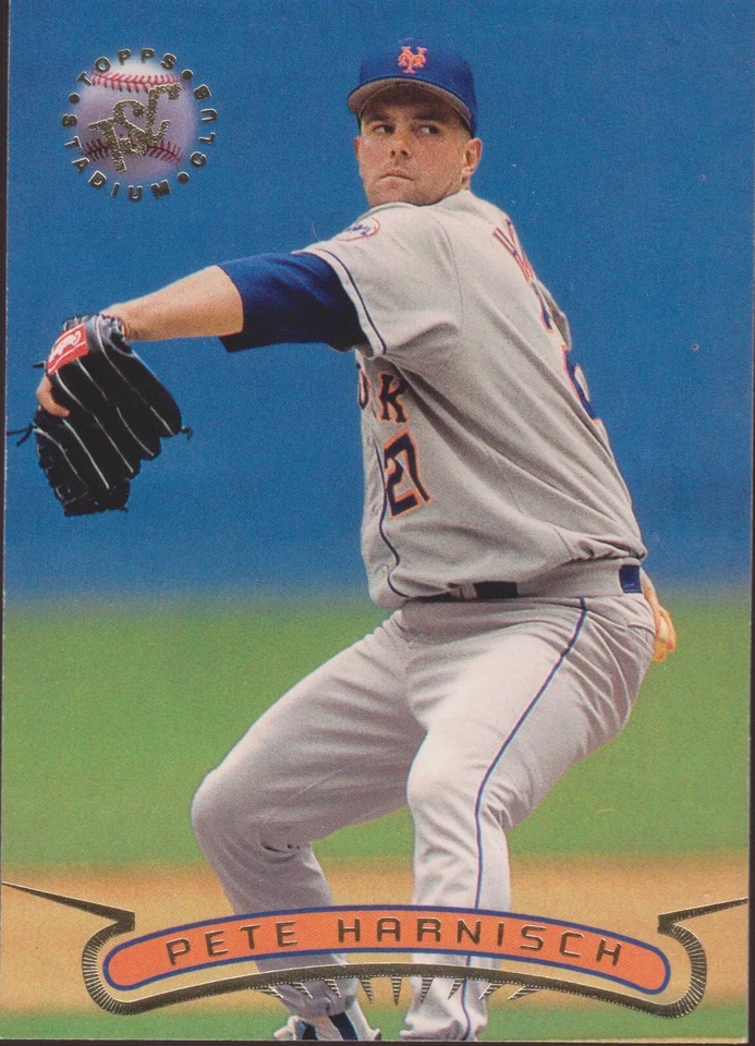1996 Topps Stadium Club #320 Pete Harnisch New York Mets Baseball Card - Image 1 of 1