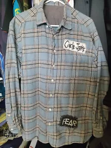 Suicidal tendencies circle jerks fear customized hand made flannel shirt xl - Picture 1 of 7