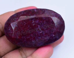 439 Ct Natural Huge Blood Red Ruby Oval Certified Loose Gemstone - Picture 1 of 5