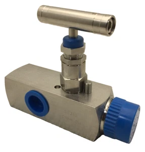 SMP12M8FV CHEM OIL STAINLESS STEEL NEEDLE VALVE 6000PSI 3/4"M X 1/2"F - Picture 1 of 5