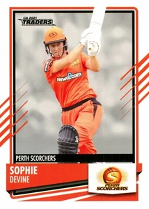 2021 2022 PERTH SCORCHERS WBBL Cricket Card SOPHIE DEVINE Traders - Picture 1 of 2