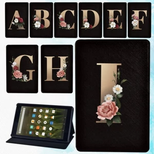 Initial Leather tablet Stand Cover Case For Amazon Fire 7/HD 8/Plus/8 2024/HD 10 - Picture 1 of 34