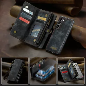Handy Hülle Für Samsung A54 A53 S23 S22 S21 S20 FE Leder Schutzhülle Brieftasche - Bild 1 von 34