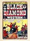 Black Diamond Western comic 1952 metal tin sign art inspiration