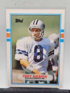 Troy Aikman Dallas Cowboys 1989 Topps Traded Rookie Card No. 70T