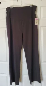 Three Seasons Maternity Womens XXL Plus Black Straight Leg Dress Pants NWT - Picture 1 of 5