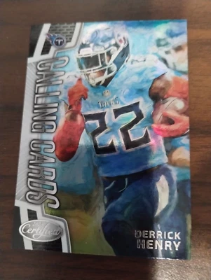 2023 PANINI CERTIFIED DERRICK HENRY CALLING CARDS FOOTBALL TENNESSEE TITANS - Image 1 of 2