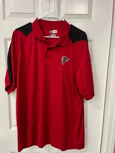 Ropa del equipo NFL Atlanta Falcons Golf/Polo Camisa Para Hombre XL Roja/Negro Excelente - Imagen 1 de 2