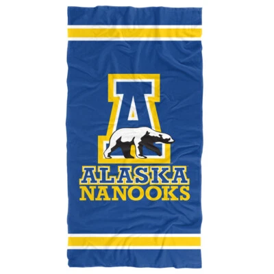Universidad de Alaska, Toalla de playa Fairbanks, toalla de playa con logotipo principal de 30"x60" Foto 1 de 4