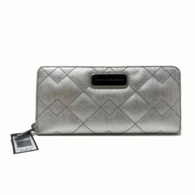 Marc by Marc Jacobs Silver Leather Wallet - Image 1 of 4