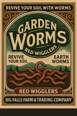Gusanos vivos “Red Wiggler”, 300 unidades, jardín, mejorar la vitalidad del suelo, ayudar al compost Foto 1 de 4