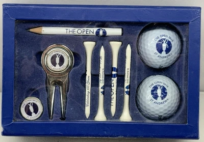 Pelotas de golf St. Andrews The Open 2010 - Lápiz - Tees - Herramienta Divot - Marcador de pelota Foto 1 de 4