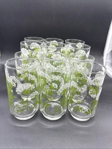 Vintage 12 Libbey Queen Anne’s Lace M’Dia Tumbler 6 Medium & 6 Tall See Notes!!! - Picture 1 of 24