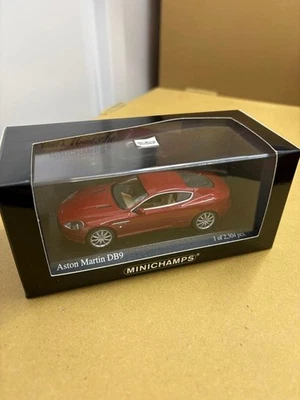 Minichamps 1/43 Aston Martin DB9 rojo metálico superdeportivo modelo coleccionable Foto 1 de 3